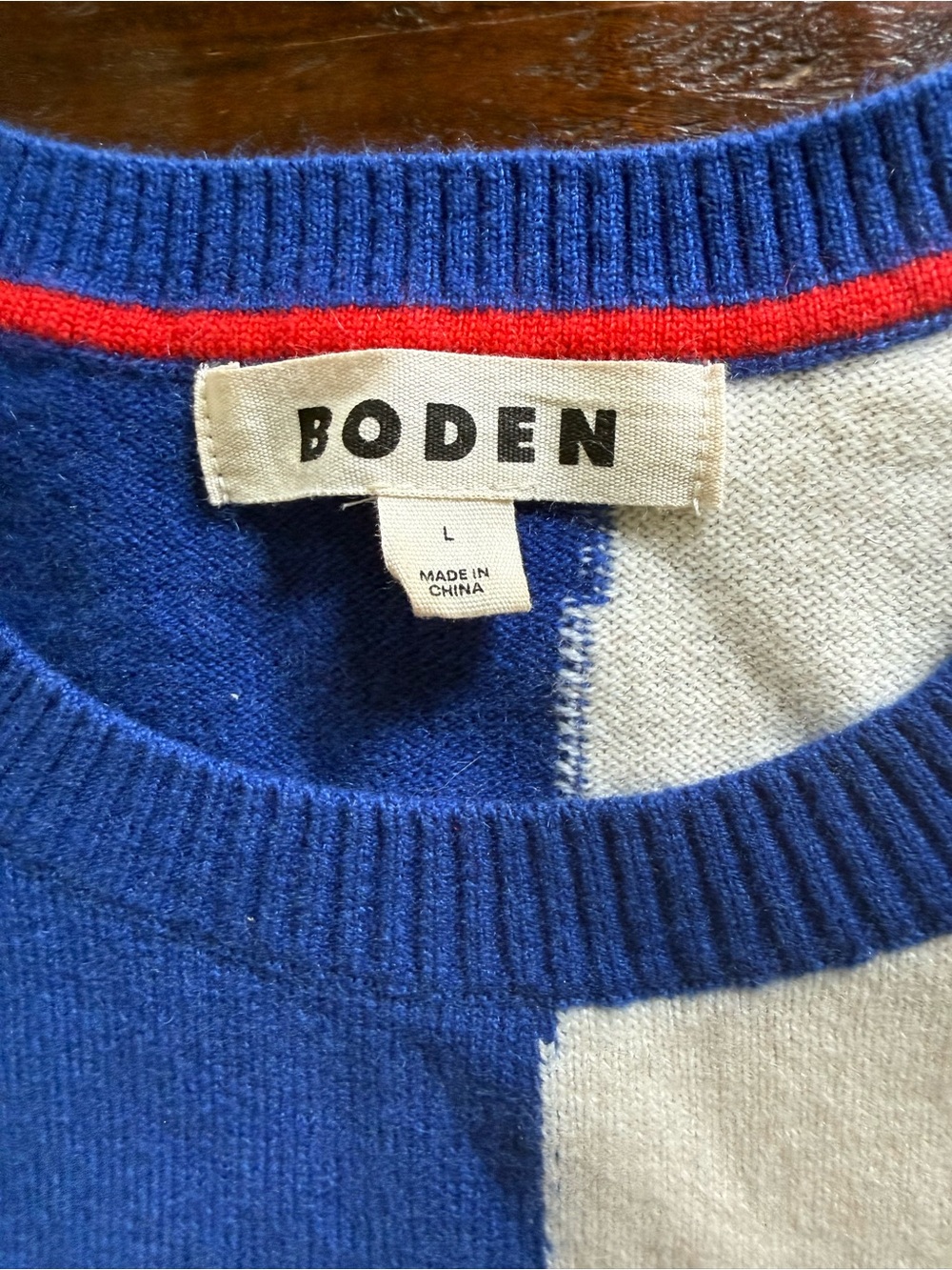 BODEN Lydia Cashmere Crewneck Sweater Jumper Heart L - Picture 4 of 8